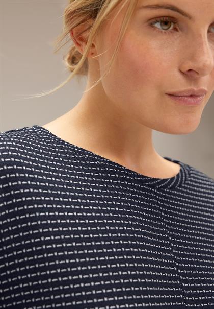 Stricklook Shirt deep blue