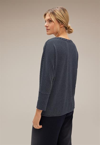 Stricklook Shirt deep blue