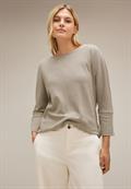 Stricklook Shirt spring sand melange