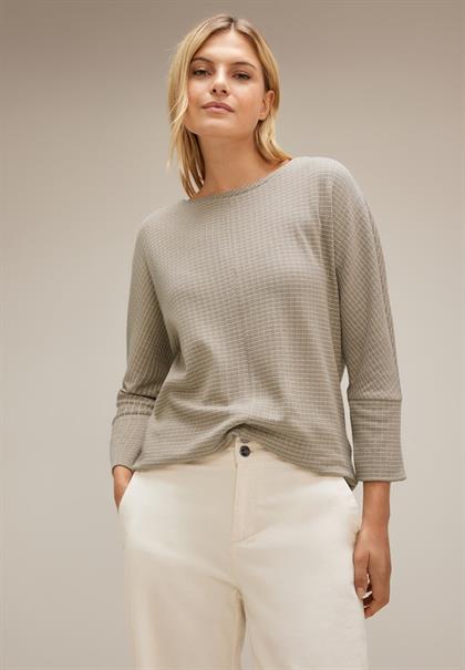 Stricklook Shirt spring sand melange