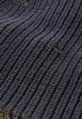 Strickmütze mit Schriftzug dark choclate
