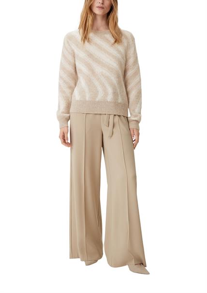 Strickpulli aus Alpakamix beige