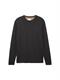 Strickpullover aus Baumwolle black grey melange