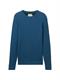 Strickpullover aus Baumwolle dark teal melange
