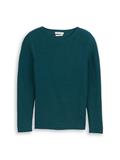 Strickpullover aus Baumwolle deep meadow green