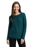 Strickpullover aus Baumwolle deep meadow green