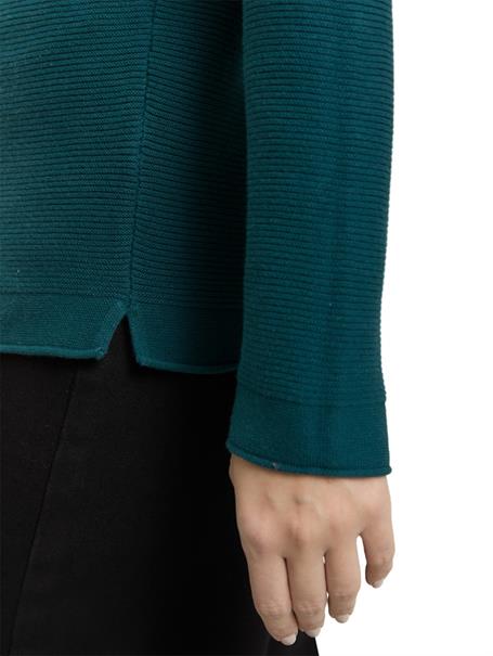 Strickpullover aus Baumwolle deep meadow green
