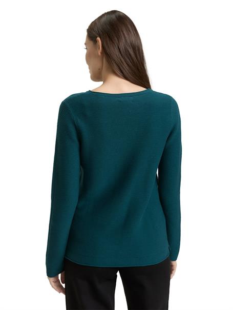 Strickpullover aus Baumwolle deep meadow green