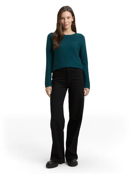 Strickpullover aus Baumwolle deep meadow green