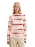 Strickpullover aus Baumwolle peachy knit stripe design