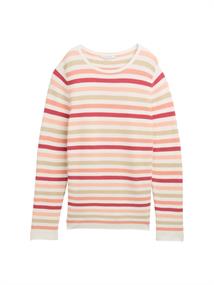 Strickpullover aus Baumwolle peachy knit stripe design