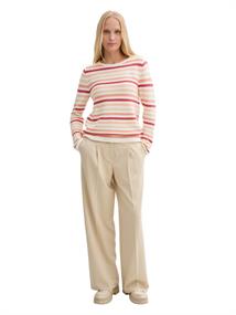 Strickpullover aus Baumwolle peachy knit stripe design