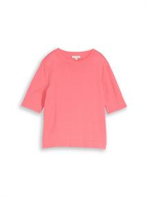 Strickpullover aus Baumwolle soft coral pink