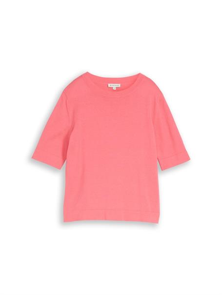 Strickpullover aus Baumwolle soft coral pink