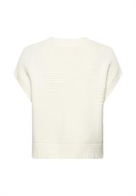 Strickpullover aus Baumwollmix milkwhite