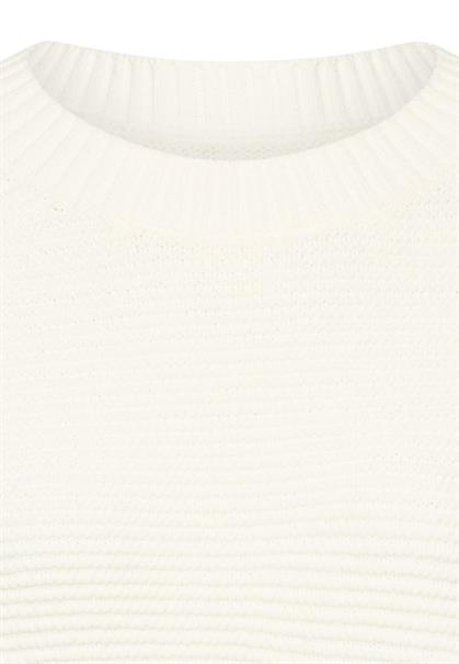 Strickpullover aus Baumwollmix milkwhite