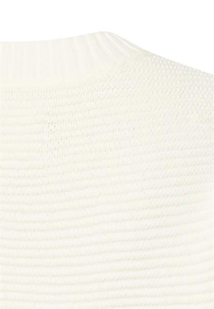 Strickpullover aus Baumwollmix milkwhite