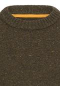 Strickpullover aus Merinowollgemisch dark olive green
