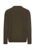 Strickpullover aus Merinowollgemisch dark olive green