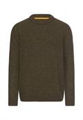 Strickpullover aus Merinowollgemisch dark olive green