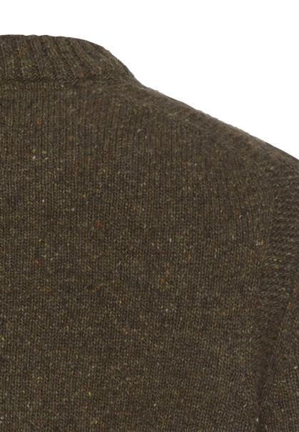 Strickpullover aus Merinowollgemisch dark olive green