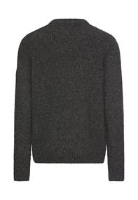 Strickpullover aus Merinowollgemisch gunmetal