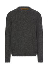 Strickpullover aus Merinowollgemisch gunmetal