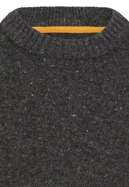 Strickpullover aus Merinowollgemisch gunmetal