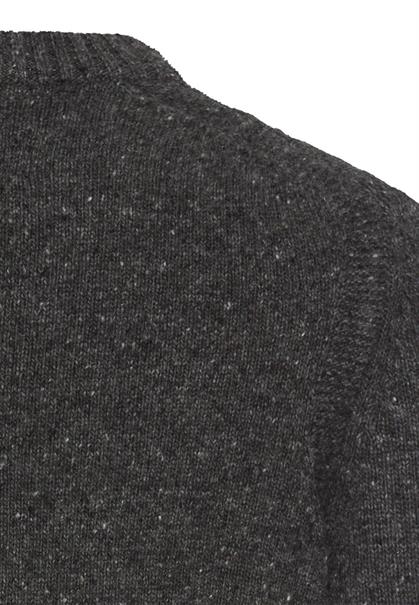 Strickpullover aus Merinowollgemisch gunmetal