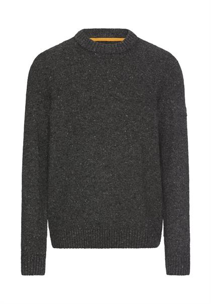 Strickpullover aus Merinowollgemisch gunmetal