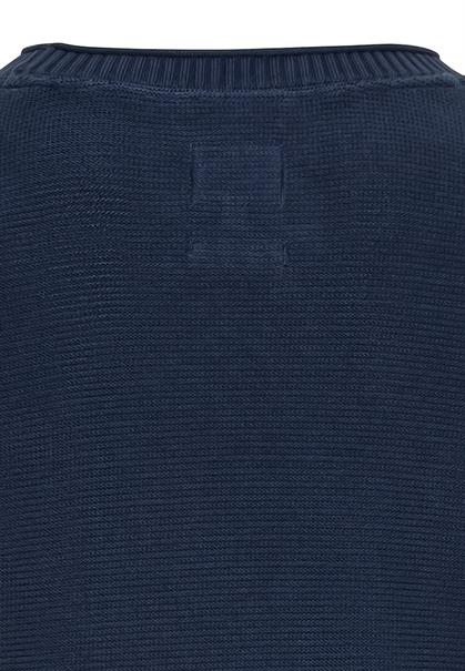 Strickpullover aus Organic Cotton night blue