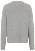 Strickpullover aus reiner Baumwolle grey melange