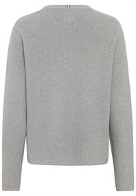 Strickpullover aus reiner Baumwolle grey melange