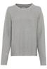 Strickpullover aus reiner Baumwolle grey melange