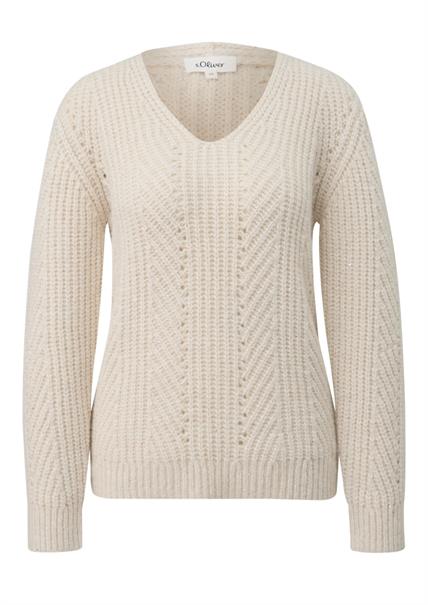 Strickpullover beige