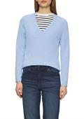 Strickpullover blau1