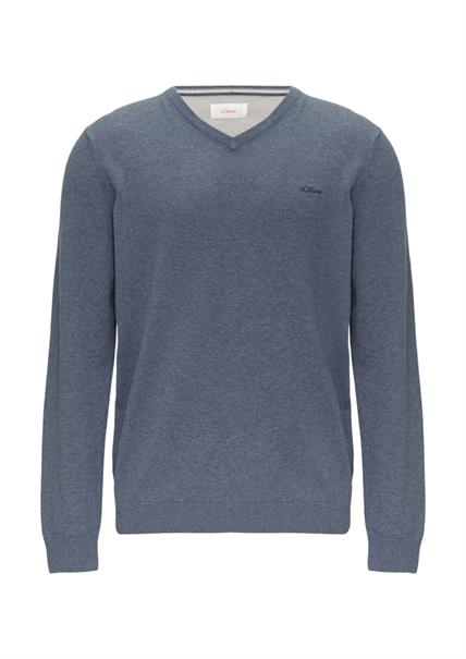 Strickpullover blau1