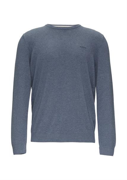 Strickpullover blau1