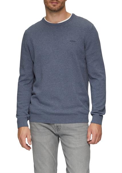 Strickpullover blau1