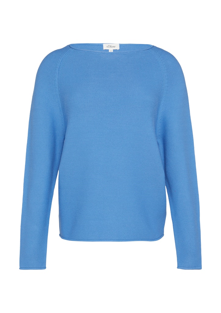 s.Oliver Strickpullover mit U-Boot Ausschnitt günstig online kaufen