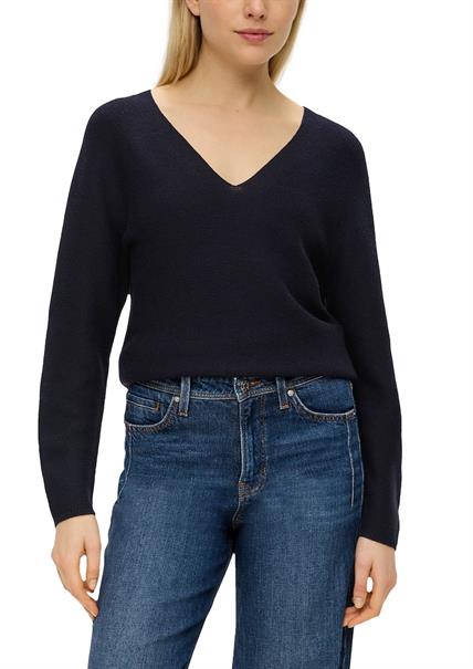 Strickpullover blau2