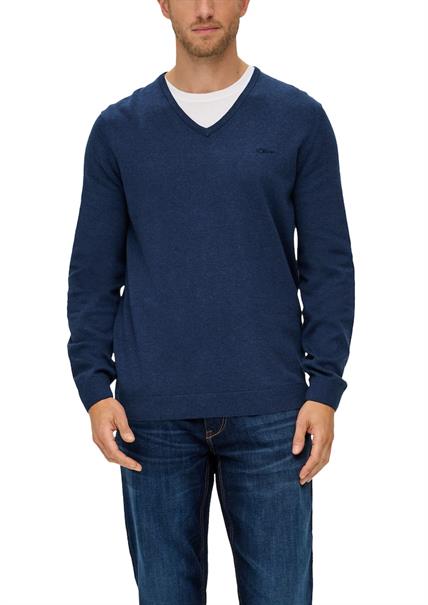 Strickpullover blau2