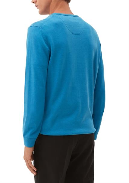 Strickpullover blau2