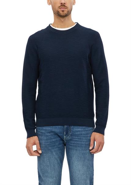 Strickpullover blau3