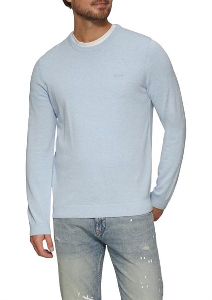 Strickpullover blau4