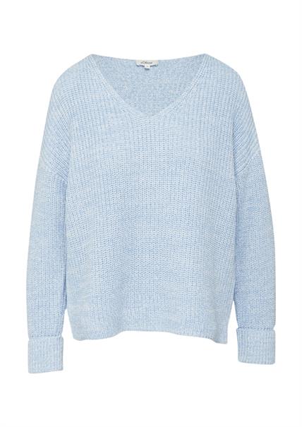 Strickpullover blau