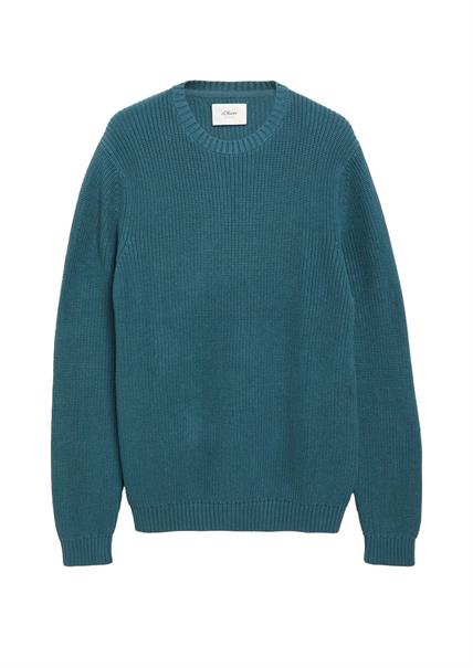 Strickpullover blau