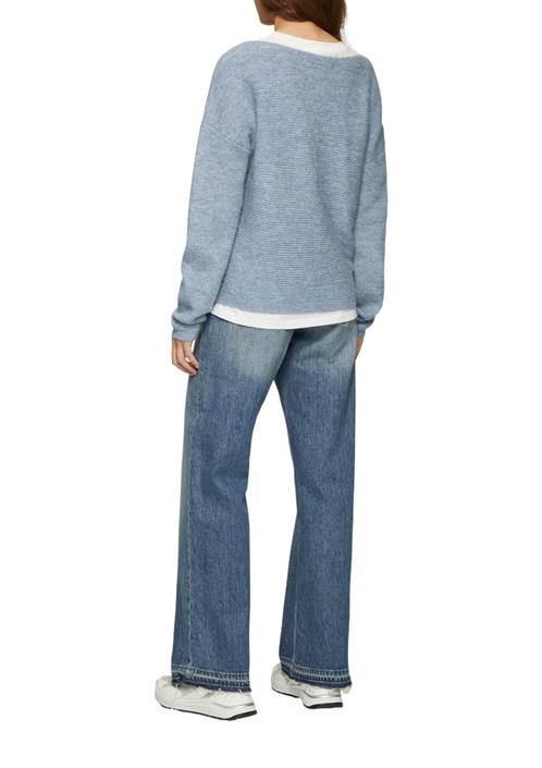 strickpullover-blau