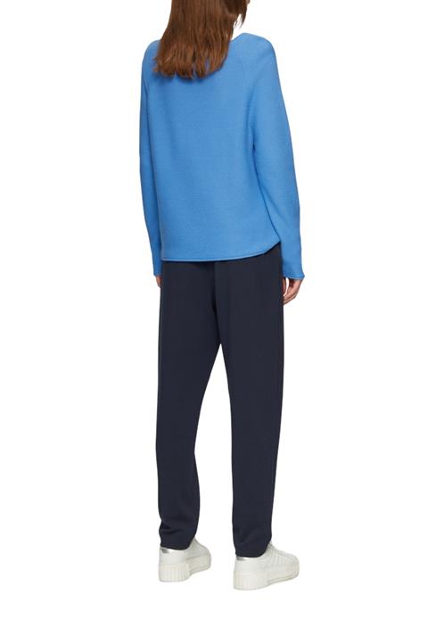 strickpullover-blau