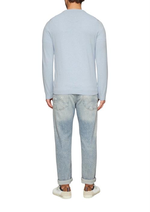 strickpullover-blau